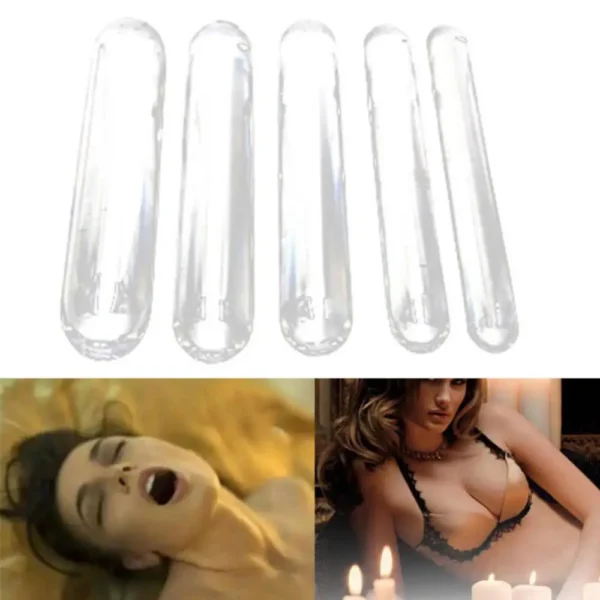 Crystal Glass Butt Plug Female Masturbation Huge Faux Crystal Glass Butt Plug Dildo Rod Massage Stick sex toys for women - Image 3