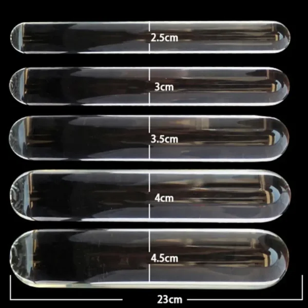 Crystal Glass Butt Plug Female Masturbation Huge Faux Crystal Glass Butt Plug Dildo Rod Massage Stick sex toys for women - Image 6