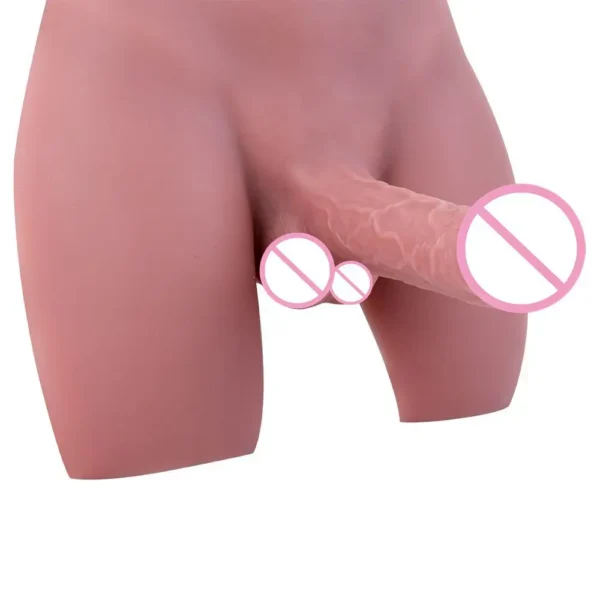 Big Dildo Butt Sex Doll Toys for Women Gay Lesbians Sexy XXL Penis Cock Realistic Anal Ass Packing Male Torso Masturbators - Image 6