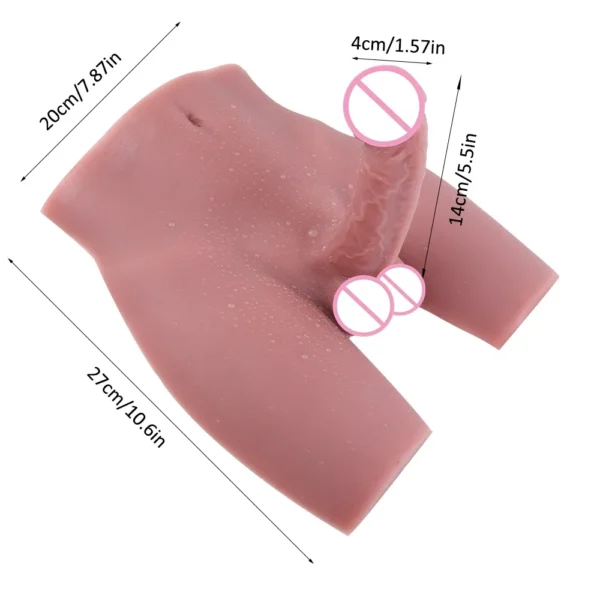 Big Dildo Butt Sex Doll Toys for Women Gay Lesbians Sexy XXL Penis Cock Realistic Anal Ass Packing Male Torso Masturbators - Image 2