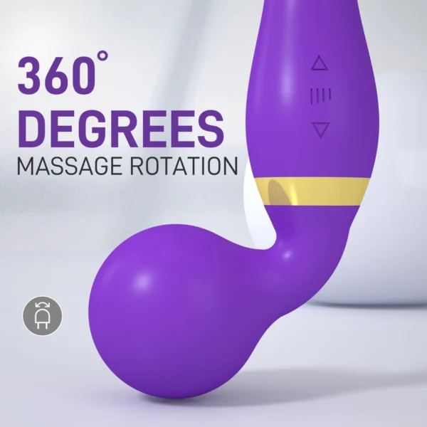 FLXUR 20 Speed Magic Wand Dual Vibrators Sex Toys for Women Big AV Stick Clit G Spot Body Massager Dildo Adult Sexy Product - Image 4