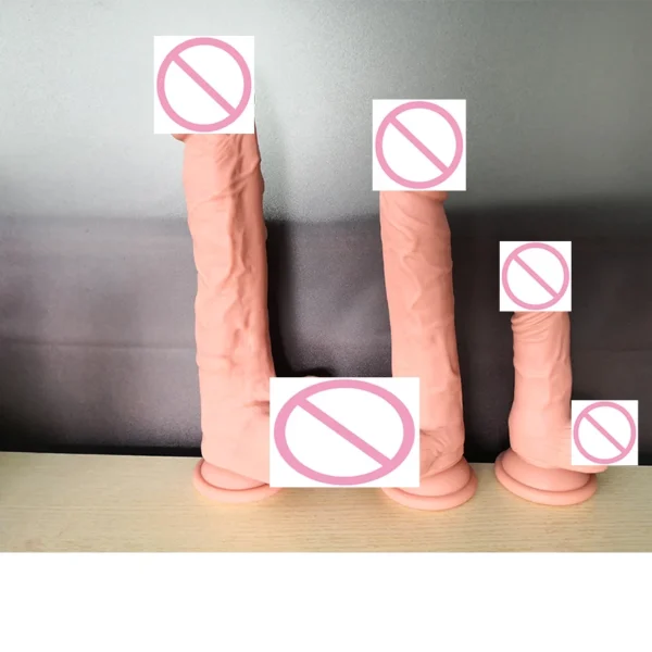 Realistic soft arge Dildo Sex Toy for Women Fake Dick Suction Cup Silicone Realistic Dildos Penis Female Masturbation Erotic - Image 2