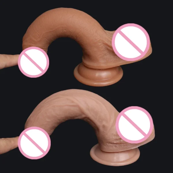 Realistic Cheap Anal Dildo Soft Penis Big Dick No Vibrator Vagina Sex Toys For Women Intimate Female Masturbators Strapon Cock - Image 3