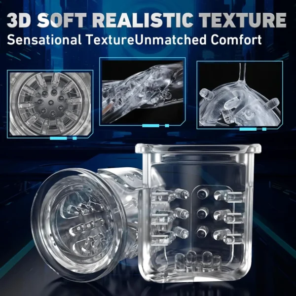 Automatic Male Masturbator Machine Penis Pump 3D Realistic Pocket Pussy Male Stroker Blowjob Machine Adult Male Sex Toys for Men - Image 4
