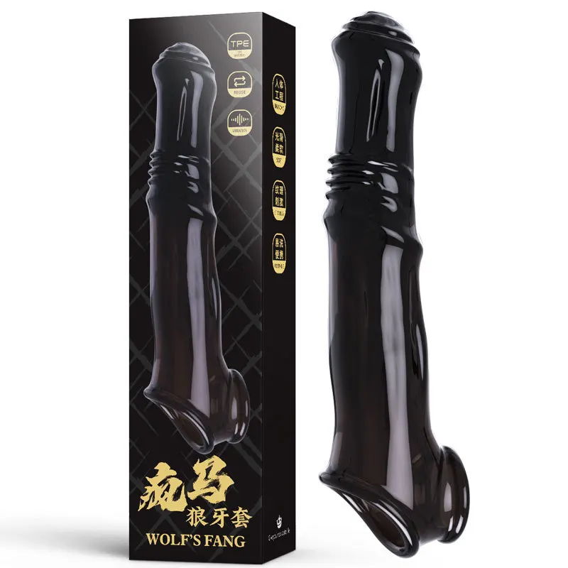Reusable Penis Extender Sleeve Sex Toys For Men Penis Enlargement Condom Delay Ejaculation Cock Ring Women No Vibrator Sex Shop - Image 5