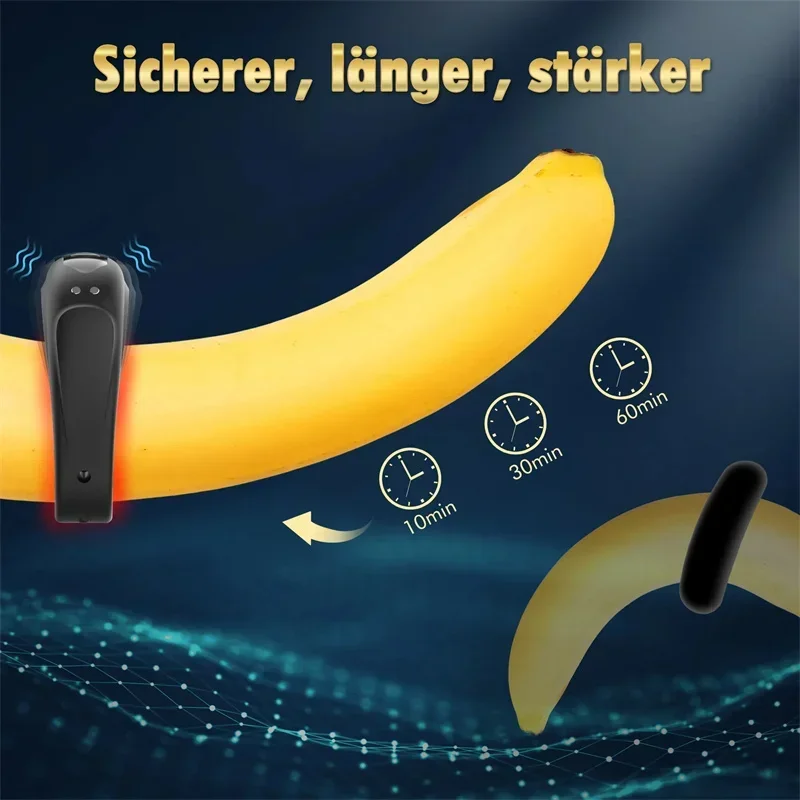 Silicone Penis Ring Intense Vibrator Penis Sleeve Something For A Man Sex Toy Man Intimate Her Vibration Ring Toys - Image 3