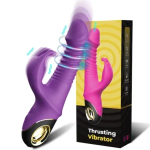 2025 Rabbit Thrusting Pushing Vibrator Sex Toy for Women Clitoris G-Spot Stimulator Automatic Telescopic Female Masturbation