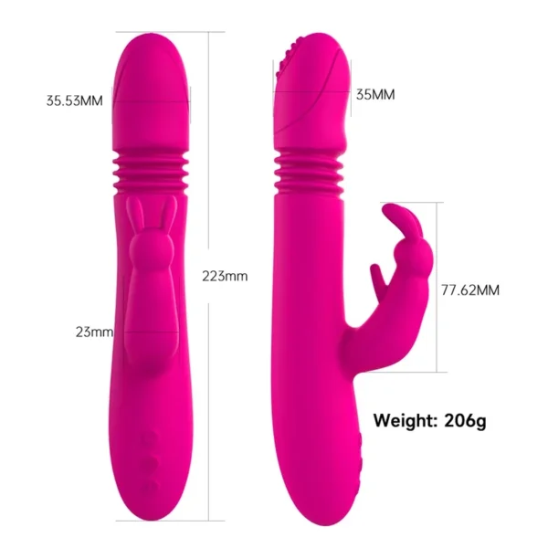Powerful Thrusting Vibrator Heating G Spot Dildo Rabbit Vibrator Clitoris Stimulator Female Masturbation Sex Toys for Woman - Image 6