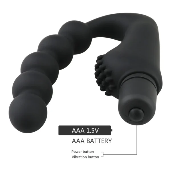 Granular prostate vibrator massager anal plug waterproof 10 speed stimulation buttocks anal silicone adult female male sex toy - Image 3