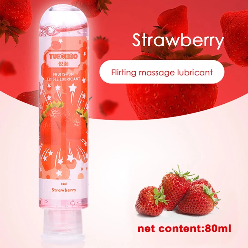 Edible Lubricant Strawberry Flavor Lubricant for Sex Lube Water Based Lubricant Oral Sex Anal Sex Masturbation Vagina Orgasm Gel - Image 2