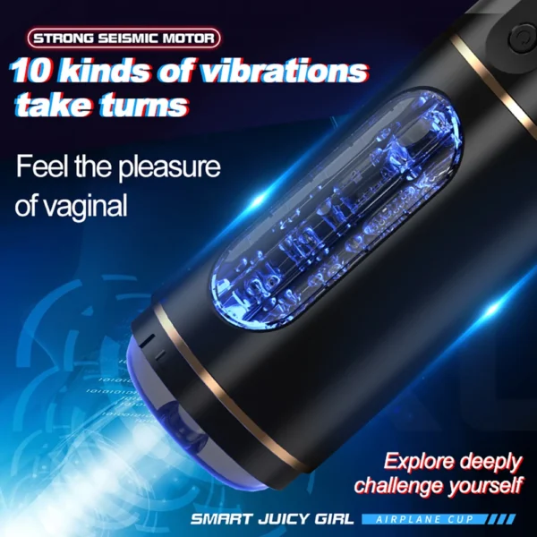 Automatic Male Masturbator Cup Vibration Sucking Vibrating Masturbation Machine Vagina Pusssy Blowjob Toys for Man Adults 18 - Image 4