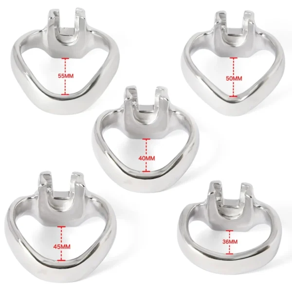 New HT-V4 Penis Cage Stainless Steel Lockable Penis Lock Cock Cage Penis Metal Cock Ring Chastity Belt Cage Sex Toys For Men 18+ - Image 4