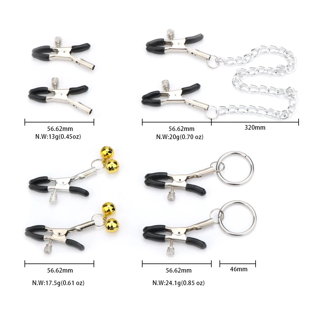 Sexy Porn Breast Accessory Sex Toys Women Breast Metal With The Bell Nipple Clamps Slave Couples Flirting Stimulate Erotic Toy - Image 2