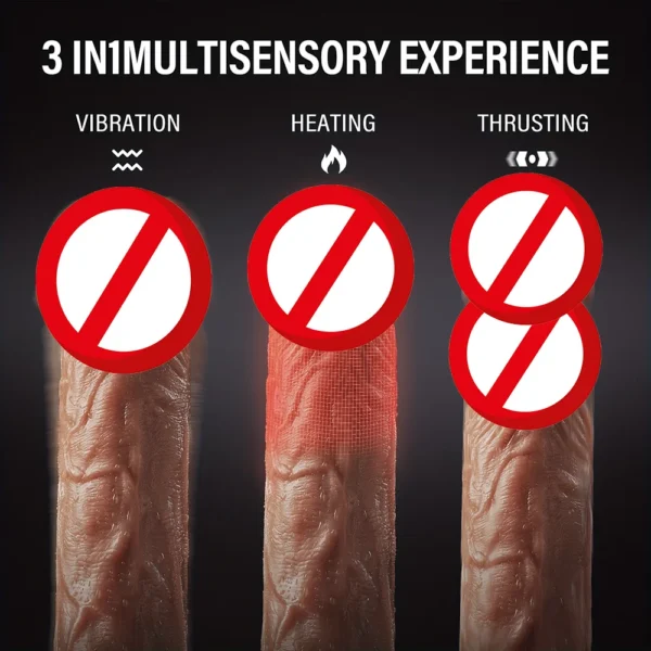 10Frequency Vibrating & Telescopic Baseball Bat Dildo Fully Automatic Simulation Device for Powerful Female Masturbation Women - Image 4