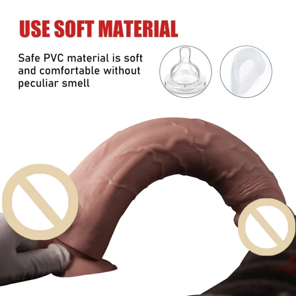 Oversized Dildo Simulation Male Penis Sex Toys 18 Adult Vagina Anal Sex Machine Realistic Masturbator for Women Orgasm Sextoys - Image 2
