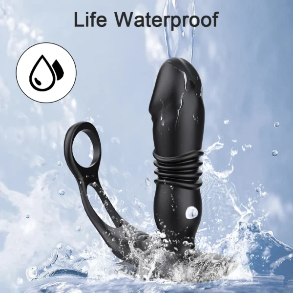 Male Thrusting Prostate Massager Bluetooth APP Control Telescopic Butt Plug Anal Vibrator Men Gay Dildo Bdsm Sex Toy for Couples - Image 5